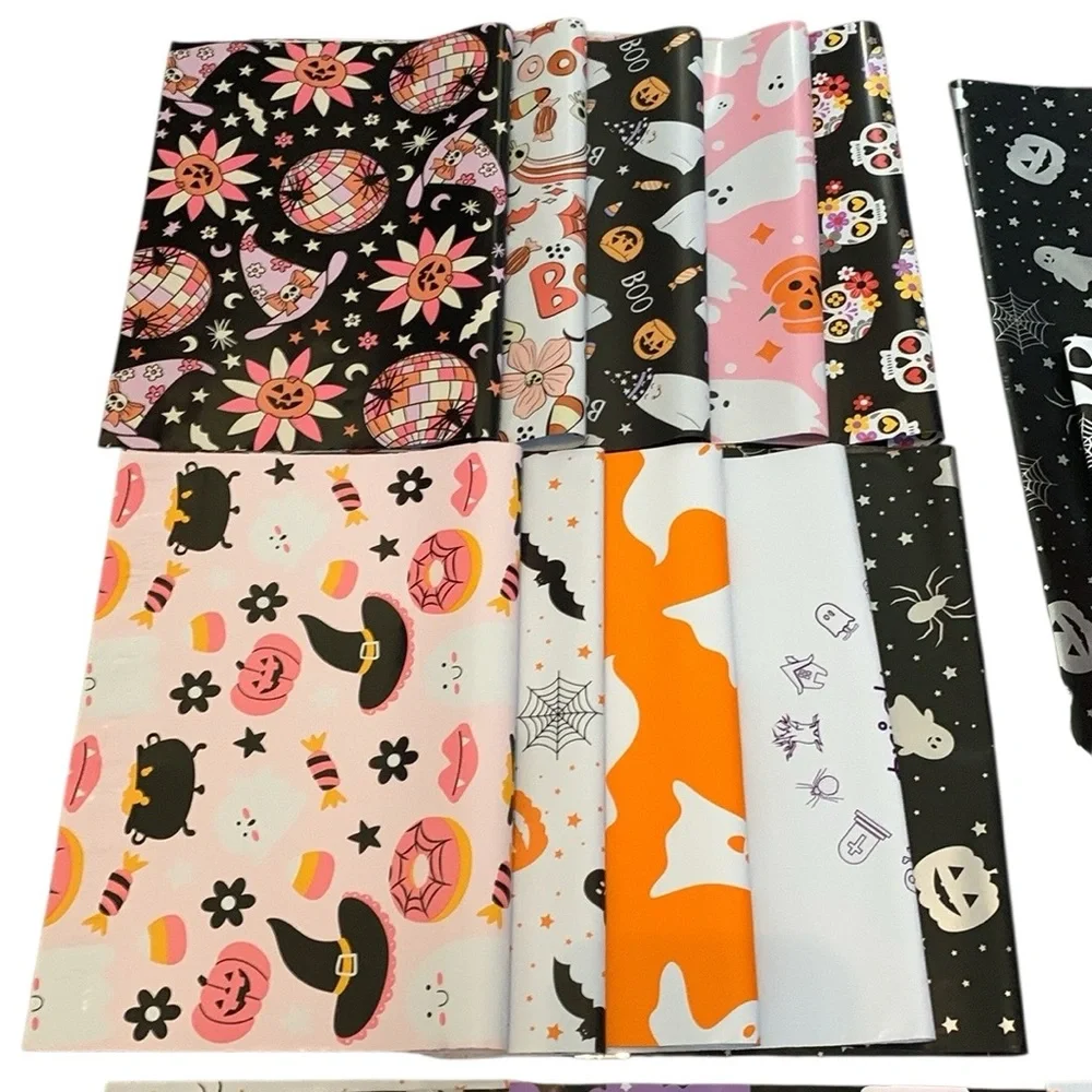 Halloween Variety Pack Lot of 20 Polymailers & 20 Stickers (6X9) (10X13) (14X19)
